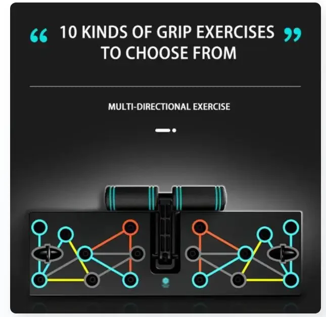 Multifunctional Push Up Board Home Fitness Power Press Strength Training Push-Up Board