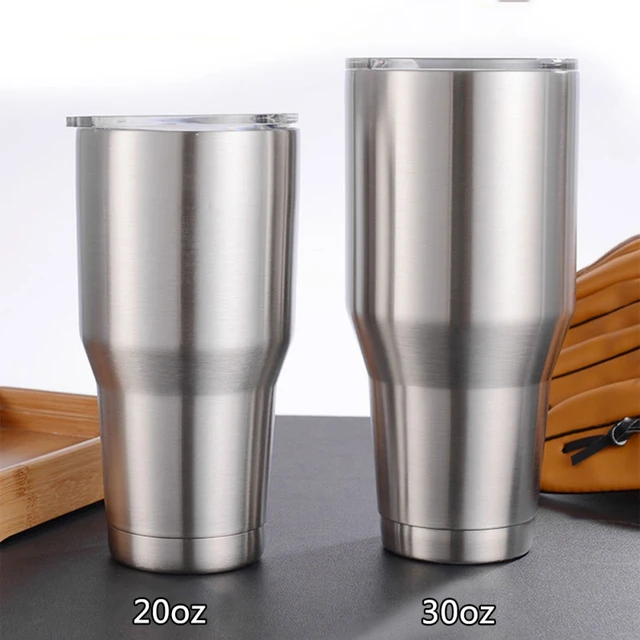 20oz Water Cup Eco-friendly Double Layer Stainless Steel Insulated Tumbler  With Straw Thermos For Home Kitchen Drinkware - Tumblers - AliExpress