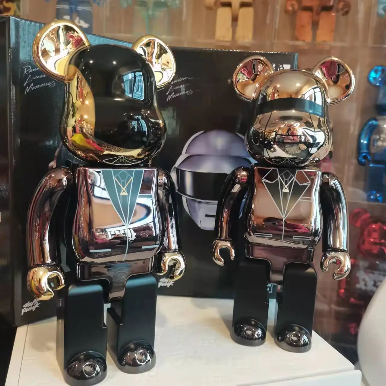 

Bearbrick Daft Punk 400, оригинальное украшение, мрачное украшение