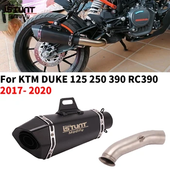 For KTM DUKE 390 125 250 RC390 2017 2018 2019 2020 Motorcycle Escape Exhaust Modify Muffler With Mid Pipe Removable DB Killer