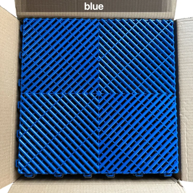 Description Picture 3 of item40x40cm Grille Floor Garage 4s Shop Car Wash E-sports Room Basement Interlock Splicing Drainage Pad Plastic Tile