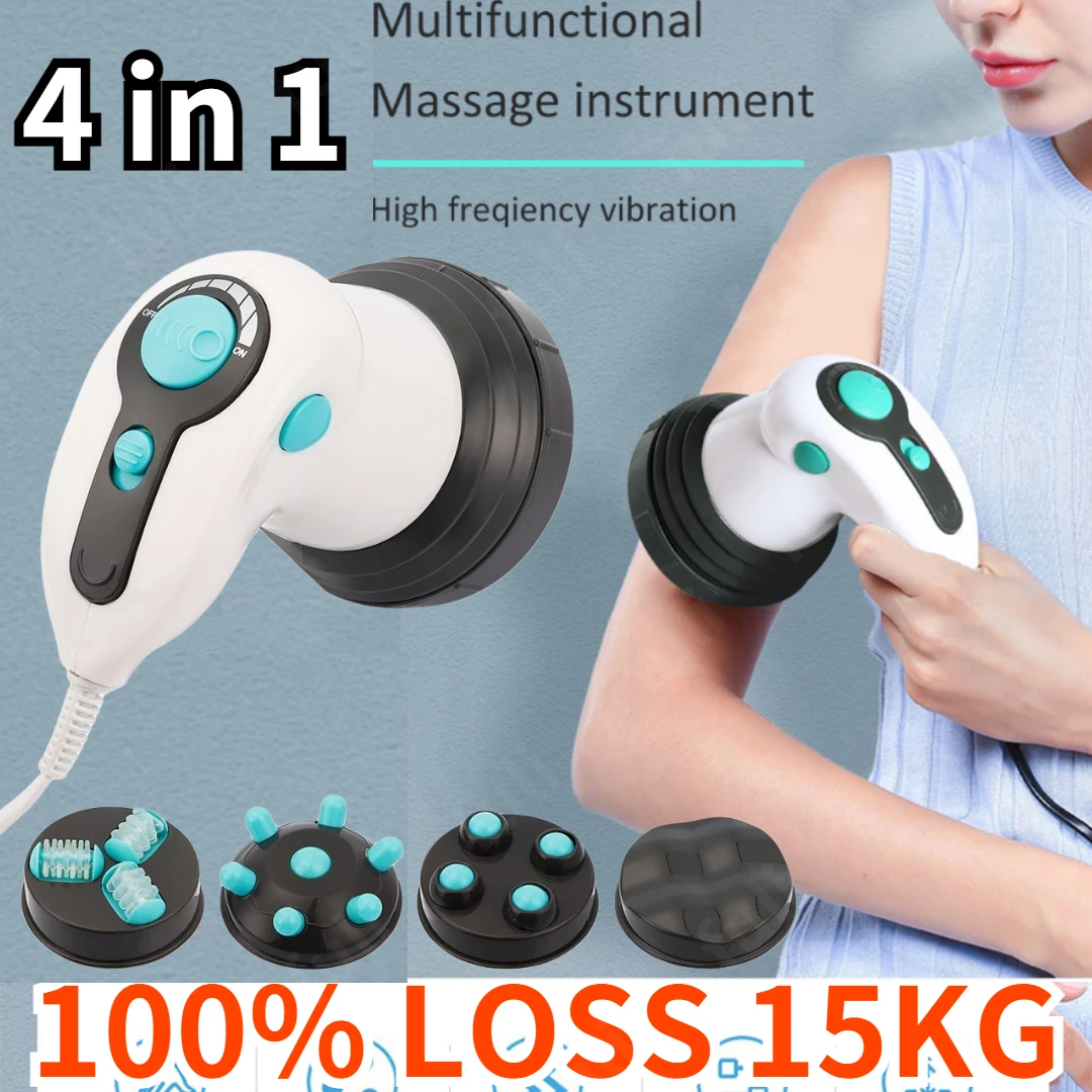 Anti Cellulite Massager Electric Full Body Slimming Massager Roller Handheld Infrared Massage For Arm Leg Hip Belly Fat Remover