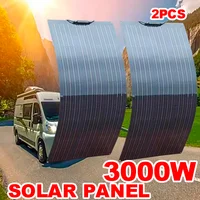 Panneau solaire de Camping 3000W, batterie externe Portable haute efficacité, charge Flexible 1500W, cellules solaires extérieures pour la maison/Camping 1