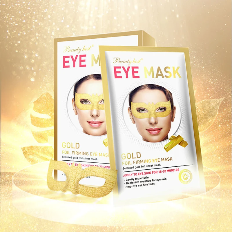5Pairs Beauty Host Gold Foil Eye Mask Anti-Aging Dark Circles Acne Beauty Patches For Eye Skin Care Korean Cosmetics