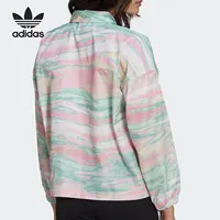 Adidas véritable trois rayures nouvelle saison femmes décontracté mode veste de sport GN4285 3