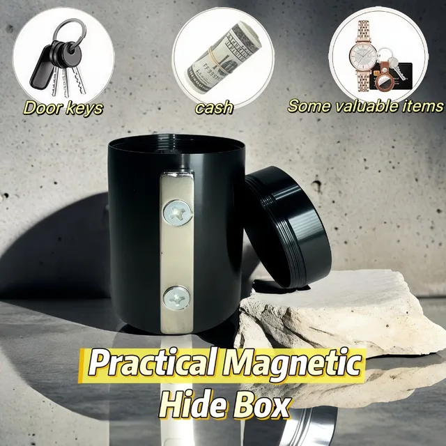 Mini Magnetic Key Box Hidden Car Bottom Anti-rust Multi-function Outdoor Home Anti-theft GPS Camouflage Device 4
