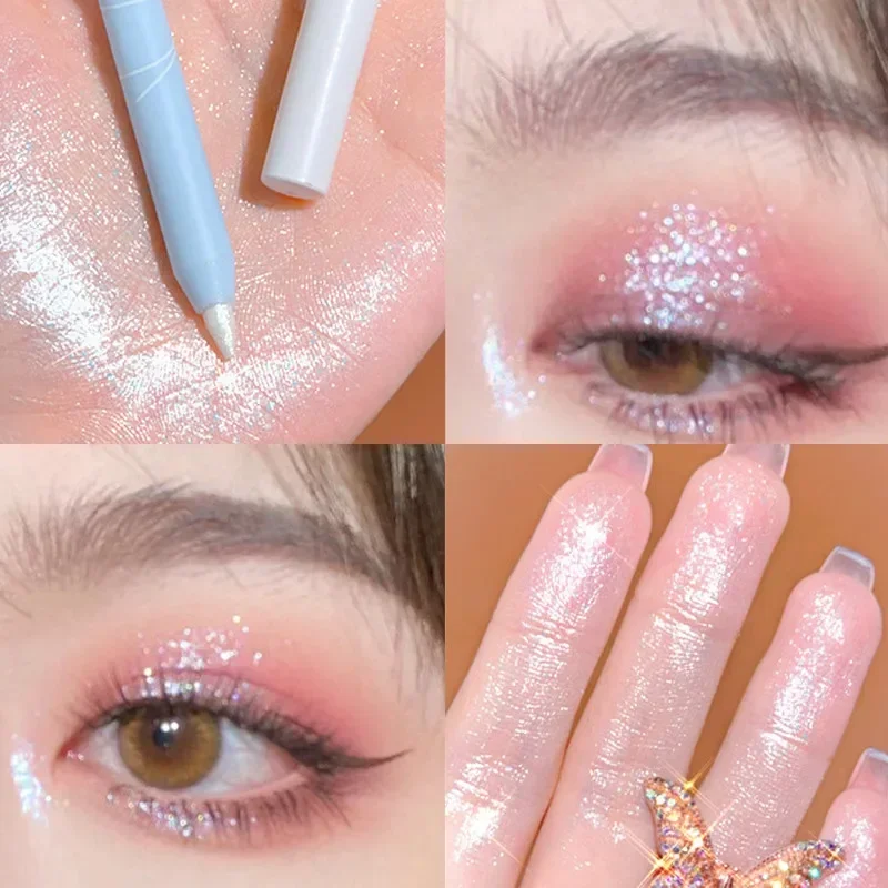 Starry Sky Pearlescent Eyeshadow Pen Shimmer Soft Touch Matte Lying Silkworm Eye Liner Long Lasting Glitter Eye Shadow Cosmetics