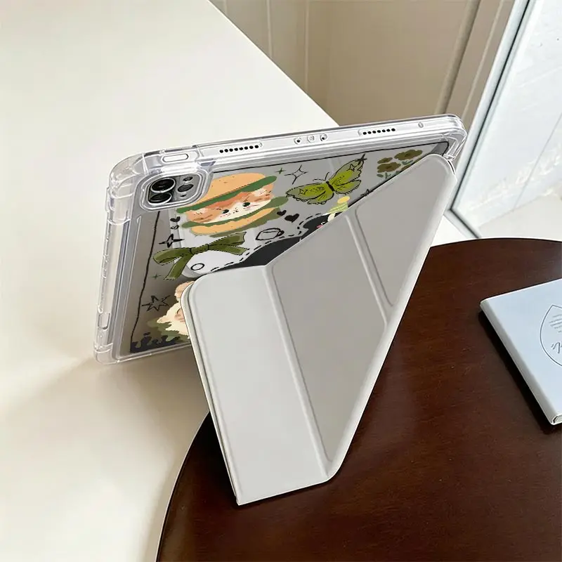 Premium Multi-Function Crystal Clear Tablet Case