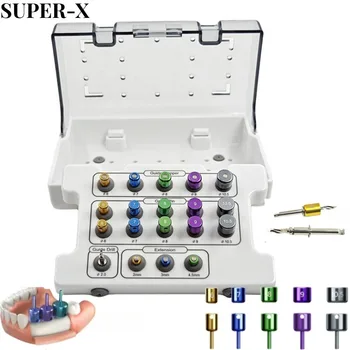 19PCS/set Dental Implant Guide Drill Positioning Kit Dental Titanium Implant Surgical Guide Plate Implant Positioning Device 1