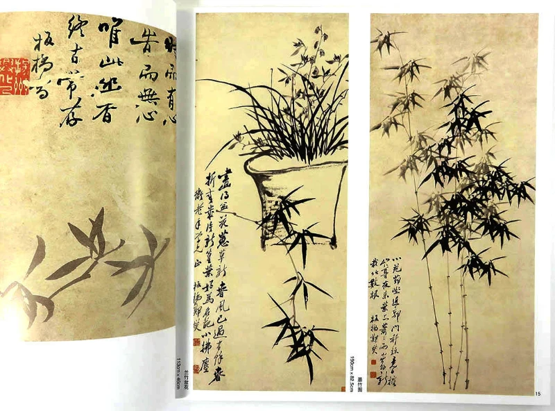 Qi Baishi Freihand Malbuch Meister Chinesische Maltechnik erklären Wu Zhen Bambus Tinte Maltechnik Tutorial Buch – Detail 17
