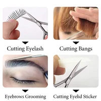 1Pcs Stainless Steel Beard Scissors Makeup Eyebrows Nose Hair Shaving Small Scissors Professional Nail Cuticle Cut Manicure Tool 2