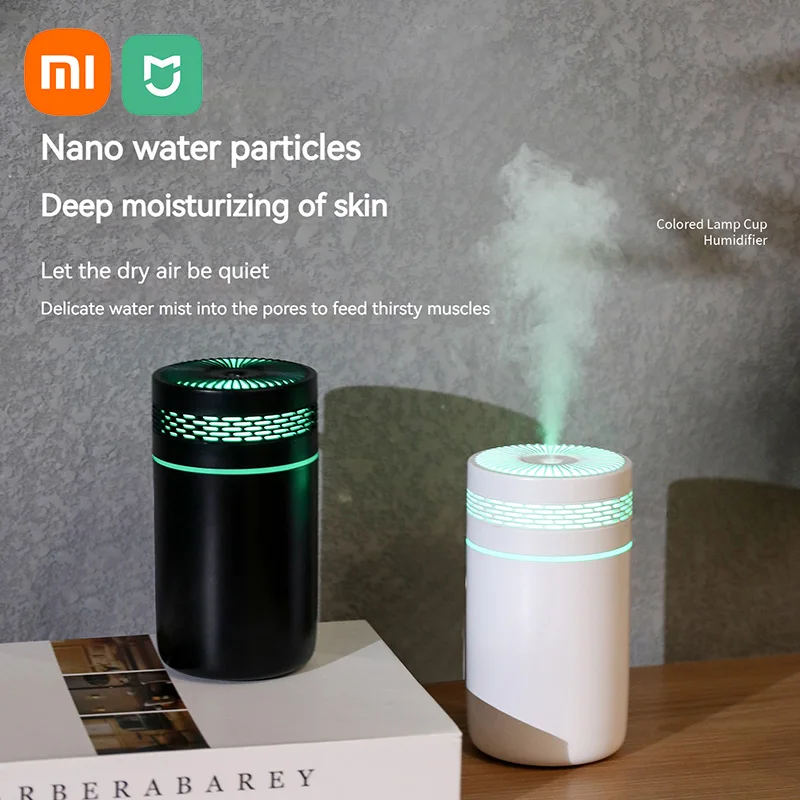 Xiaomi Mijia New Humidifier Seven-Color Light Humidifier Desktop Home Bedroom Atomizer Hydration USB Mini Car Humidifier travel набор увлажнение hydration home therapy kit