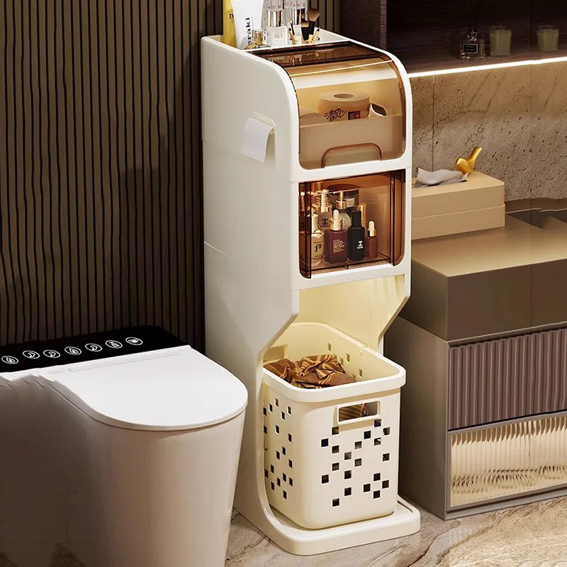 Mobiletto Da Bagno In Carta Di Plastica Pareti Divisorie Per Pavimenti Per La Cura Della Pelle Strette Mensole Per Bagno Armadio Portaoggetti Mobili P