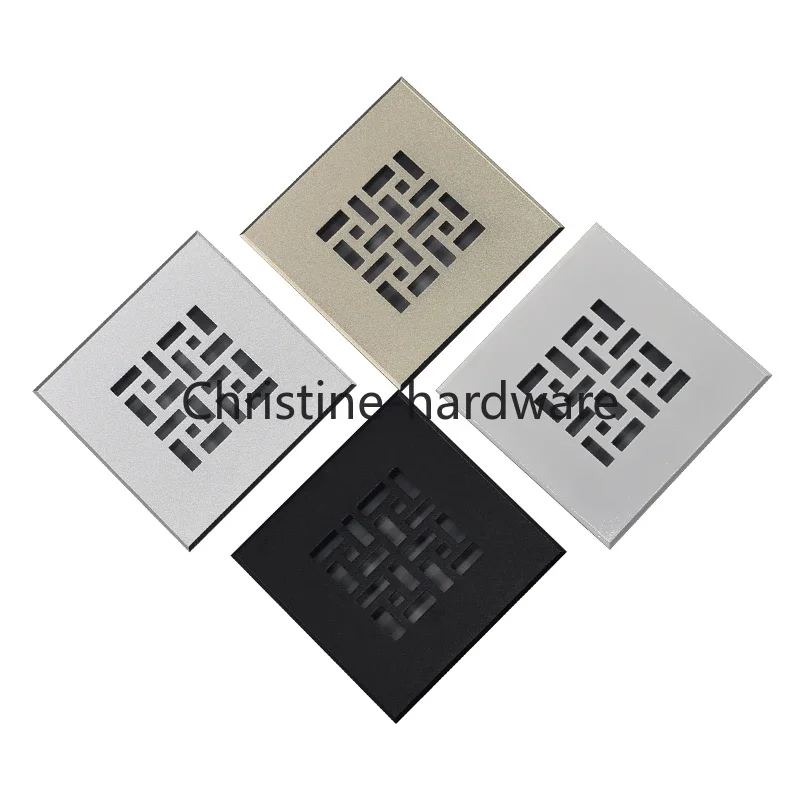 Rectangular Breathable Mesh Cabinet Grille Shoe Cabinet Air Vent Cover Embedded Refrigerator Oven Heat Sink Cover Grating100*100 cabinet grille cover