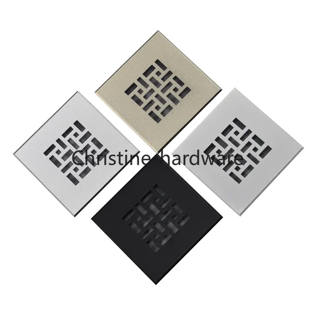 สี่เหลี่ยมผืนผ้าBreathableตาข่ายตู้Grilleตู้รองเท้าAir Ventฝาครอบฝังตู้เย็นเตาอบความร้อนฝาครอบGring100*100 5