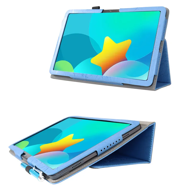 Embossed Funda For Yadro Kvadra_T 10.95" Tablet PC Magnetic Cover Case with Hand Strap - 3