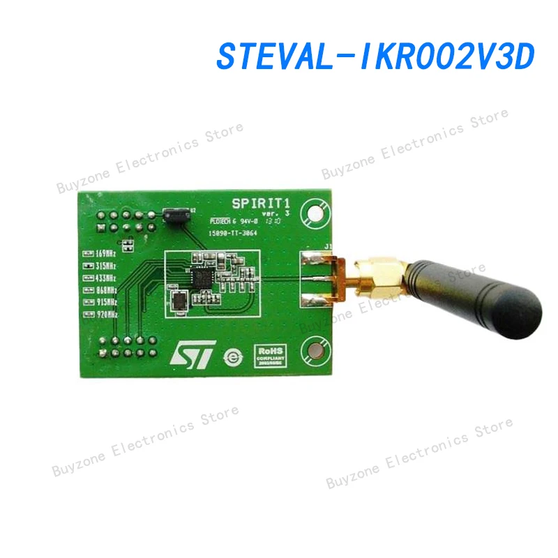 

STEVAL-IKR002V3D Sub-GHz Инструменты для разработки SPIRIT1-приемопередатчик с низкой частотой передачи данных-433 МГц-Дочерняя плата