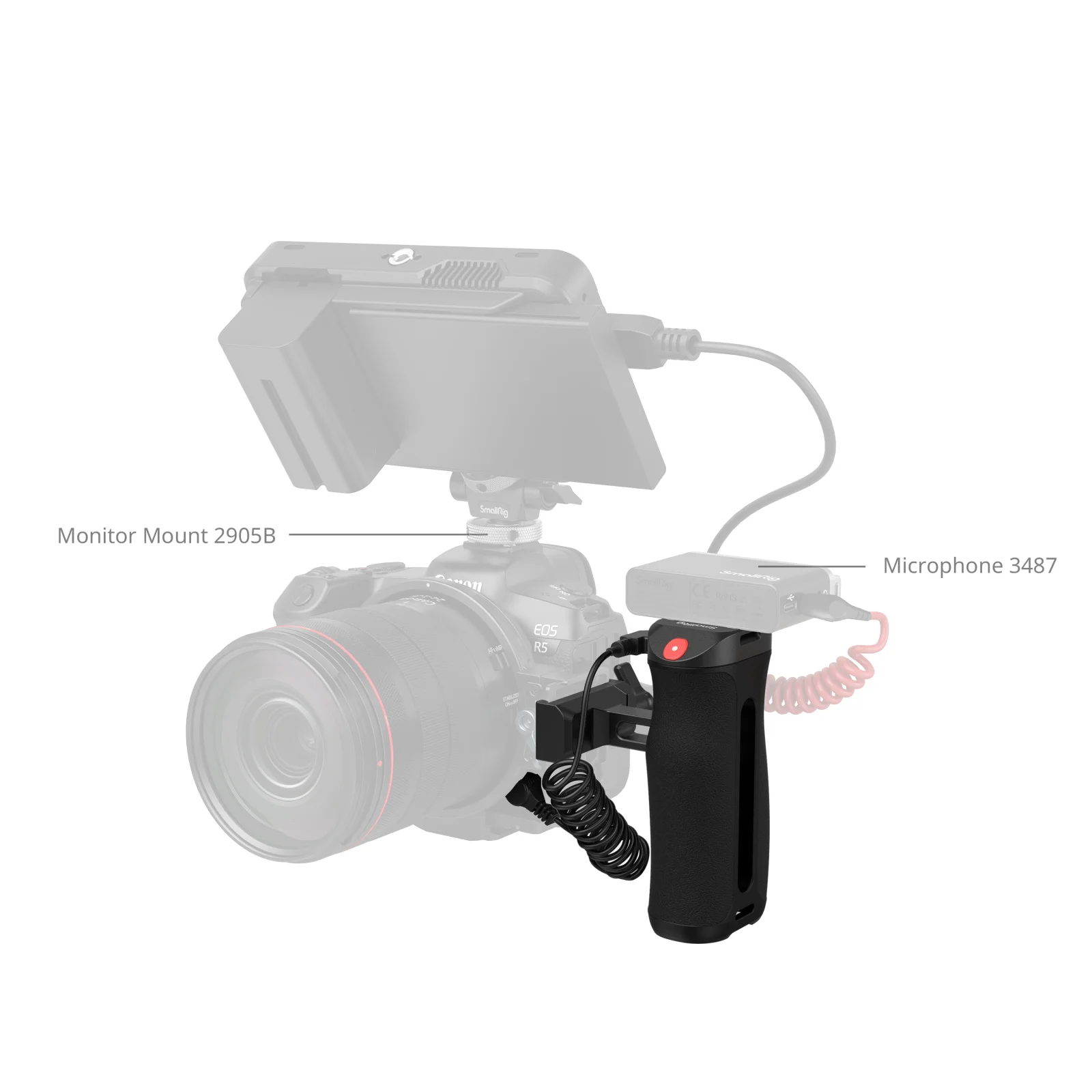 Arca-Type Side Handle with Rec Trigger for Sony A7R V / A7R IV / A6600 /A6400 fo