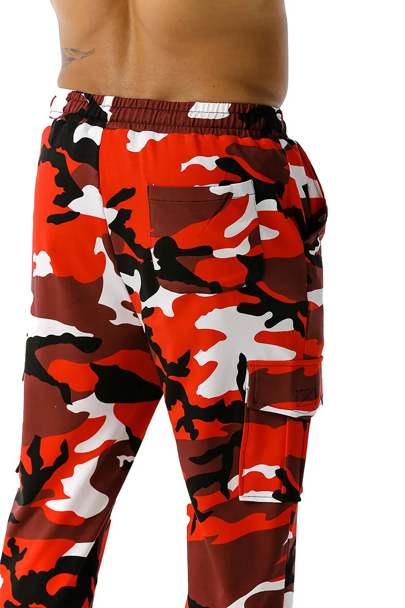 Four Seasons New Fishing Pants Men's Outdoor Sports Camo Jogging Pants Breathable Running Bicycle