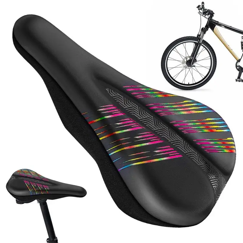 

Дышащее седло для горного велосипеда, гелевое седло из искусственной кожи, полый чехол для мужчин и женщин, товары для горного и дорожного велосипеда, аксессуары для велоспорта