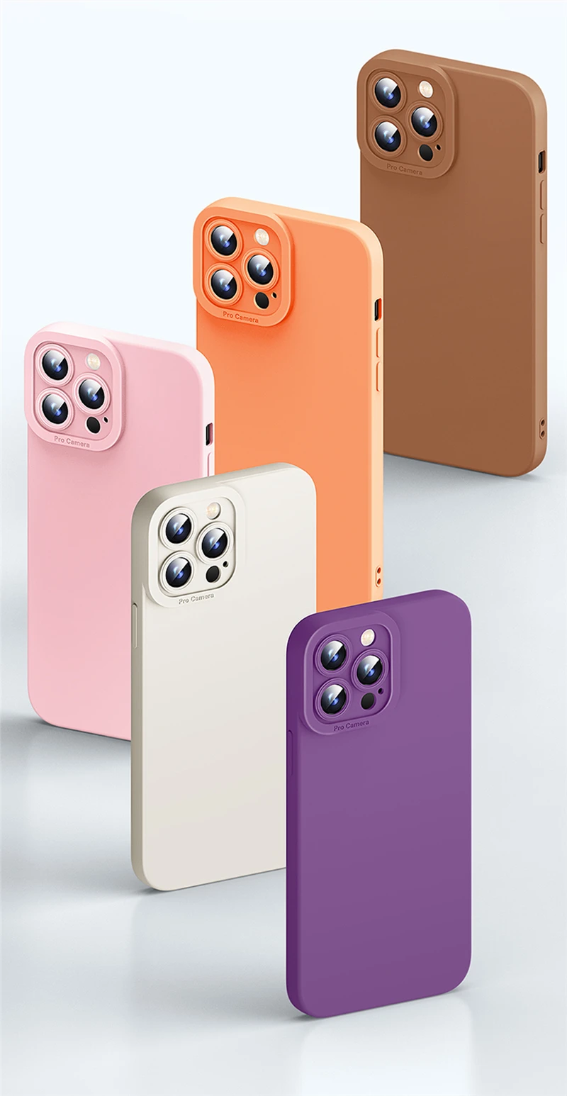 Liquid Silicone Phone Case For Iphone Models Protective Cover_voghion.com