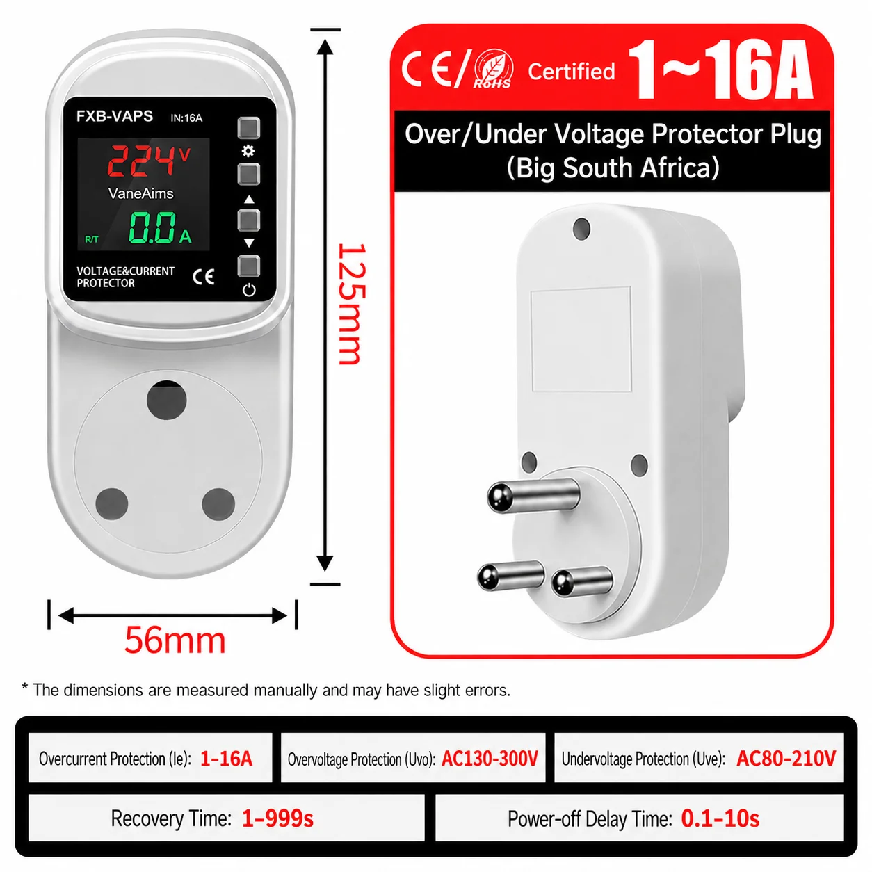 Universal Adjustable Voltage Protection Socket