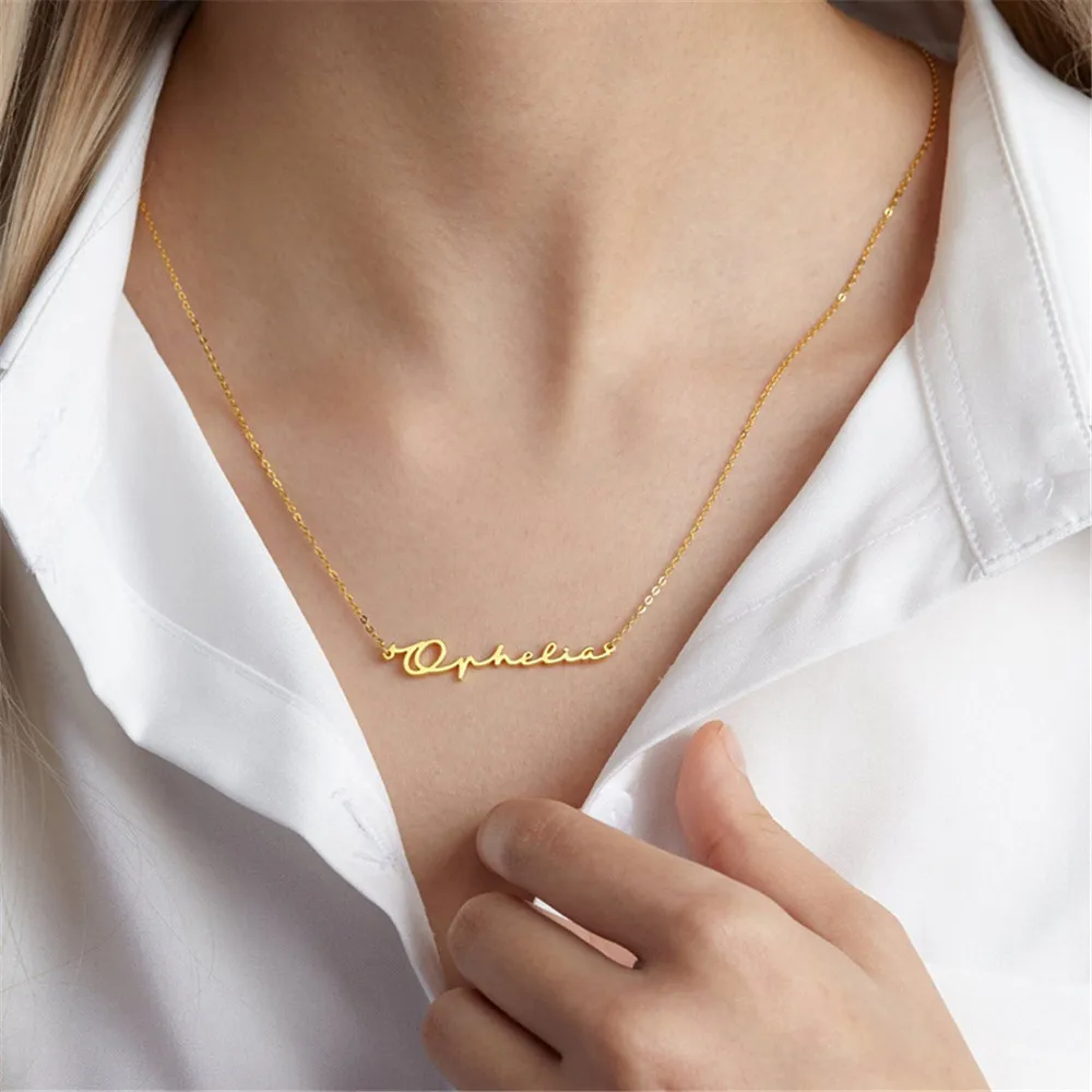 Custom Signature Name Necklace Mother's 