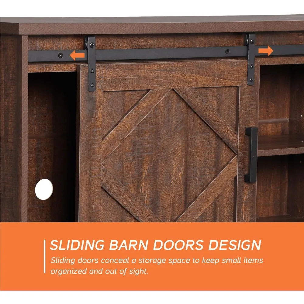 TV Stand with 18" Fireplace 3