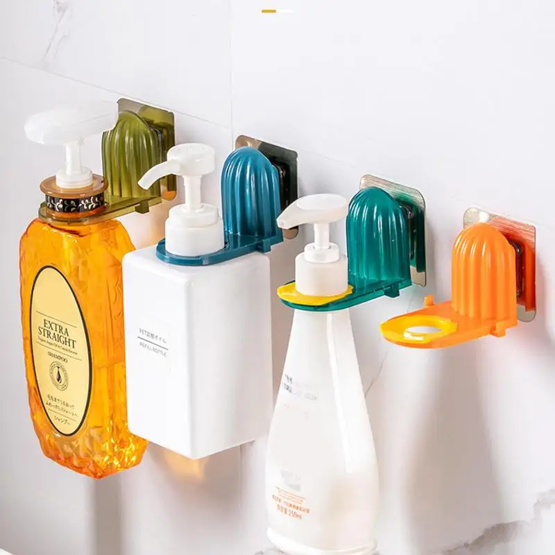 

Shower Shampoo Holder Punch Free Wall Hangers Hand Sanitizer Shelf Non-Perforated Shampoo Holder Bathroom Detergent Hangers