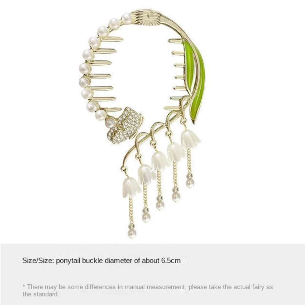 Presilha de cabelo borboleta com pérolas estilo chinês elegante_voghion.com