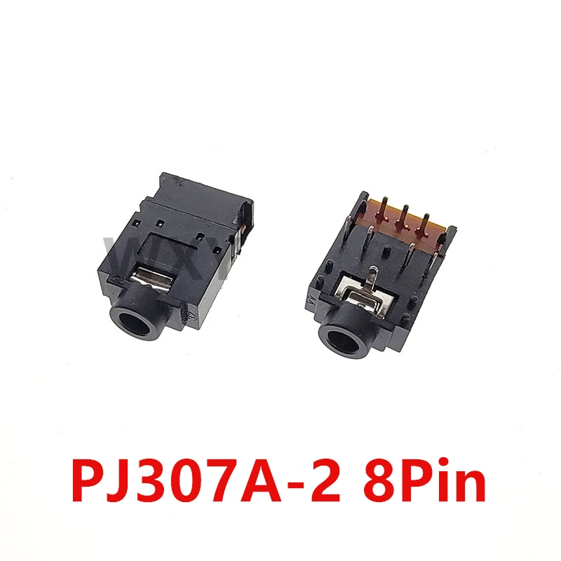 PJ-307 3.5mm 8Pin/11 핀 스테레오 오디오 잭 소켓 PJ307A PJ307B 3.5MM 듀얼 채널 암 헤드폰 커넥터(스위치 포함)
