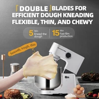 SUNATUR 16л, настольный миксер, 2200 Вт, электрический кухонный блендер, коммерческий кухонный комбайн, большая емкость, два крючка для замешивания, тестомес — изображение 3