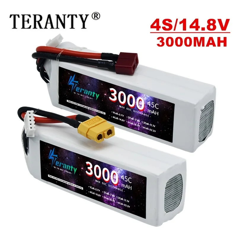 Batterie Lipo HRB 14.8V 6000mAh 4S 50C - XT60 - Pour Voiture, Avion, Hélicoptère RC