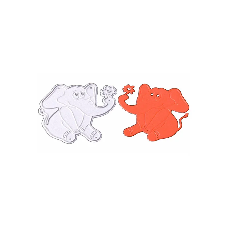 

Cute Elephant Metal Cutting Dies for DIY Scrapbooking and Card Making Decor Embossing Craft Die Cut