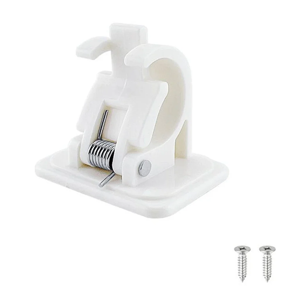 

Fishing Rod Fixing Buckle Plastic Professional Rods Clips Self-adhesives Wall Mounted Bayonet Design Clamp Fishing Pole