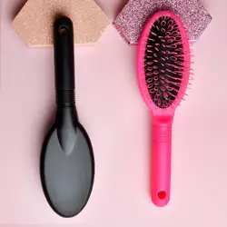 Loop Wig and Hair Extension Detangling Brush for Natural and Synthetic Hair (JFS - Pink - Black)