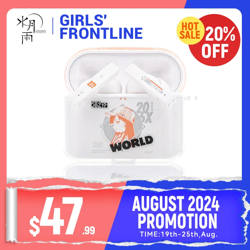 MOONDROP NEKOCAKE GRILS FRONTLINE TWS IEMs True Wireless Earphones Support ANC A2DP/AVRCP/HFP/HSP/SBC/AAC Active Noise Canceling