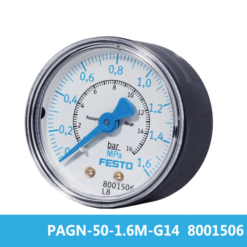 

New Original Precision Pressure Gauge For FESTO MAP-40-1-1 8-EN PAGN-40-1.6M-R18-1.6 PAGN-50-1.6M-G14 8001506 161126 8037012