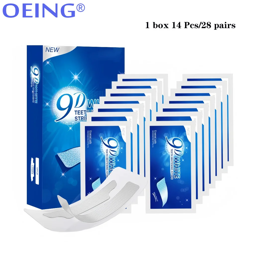 Tira de clareamento dental, 7 pares de tiras mais brancas para remover manchas de café, cigarro; clareamento dental eficaz para uso doméstico 10