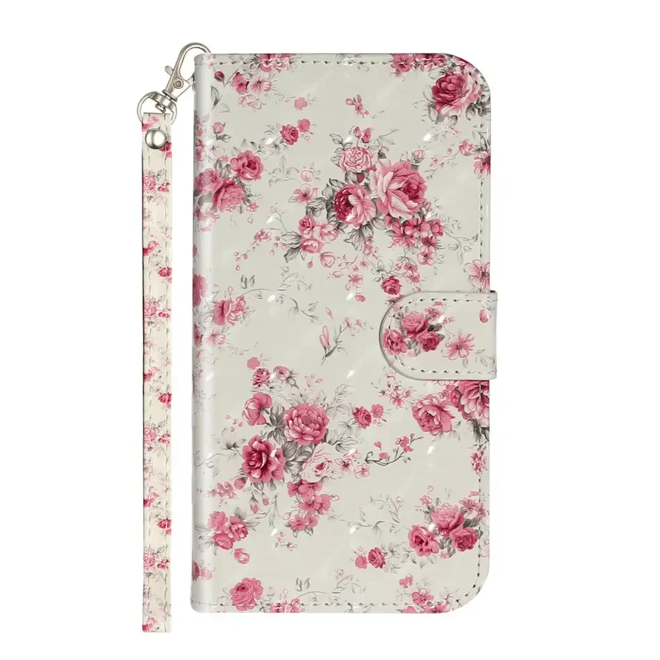 Chic Leather Flip Wallet Case with Card Slots - Cute Design