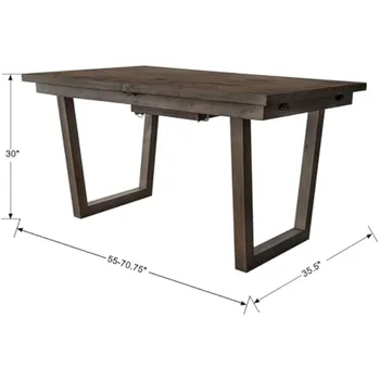Farmhouse Dining Table for 6 8, 55 2
