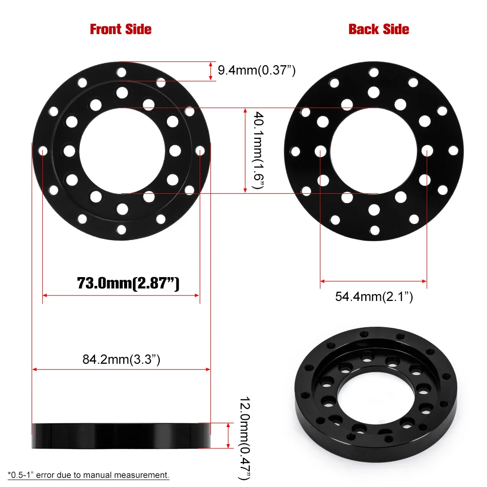 73MM Steering Wheel Adapter Plate for Logitech G25 G27 24 Hole13 14  Steering Wheel Adapter PCD