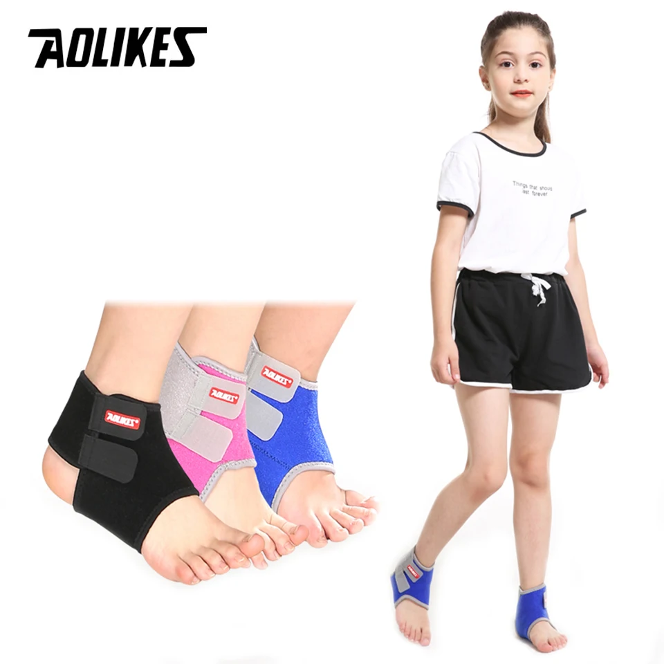 Kids Ankle Strap ankle support ankle straps fitness ankle straps ankle support brace 1 Pair For Cycling Running Gym Children Sport Ankle Brace Support Guard Protector Boy Girl