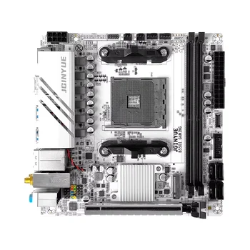 JGINYUE B550 AM4 mini ITX Motherboard supports Ryzen 4000/5000 series DDR4 RAM Desktop PCIe4.0 WiFi6 BT5.2