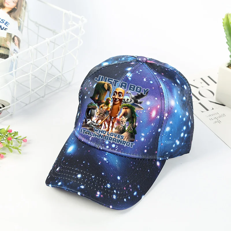 Italian Brainrot Baseball Hats Fashion Starry Sunshade Hat  display picture 3