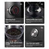 GZZT TCG64 Electric Coffee Bean Grinder 64mm Flat Burr Quantitative Grinding Maker Espresso Grinder Coffee Mill 220V 110V 3