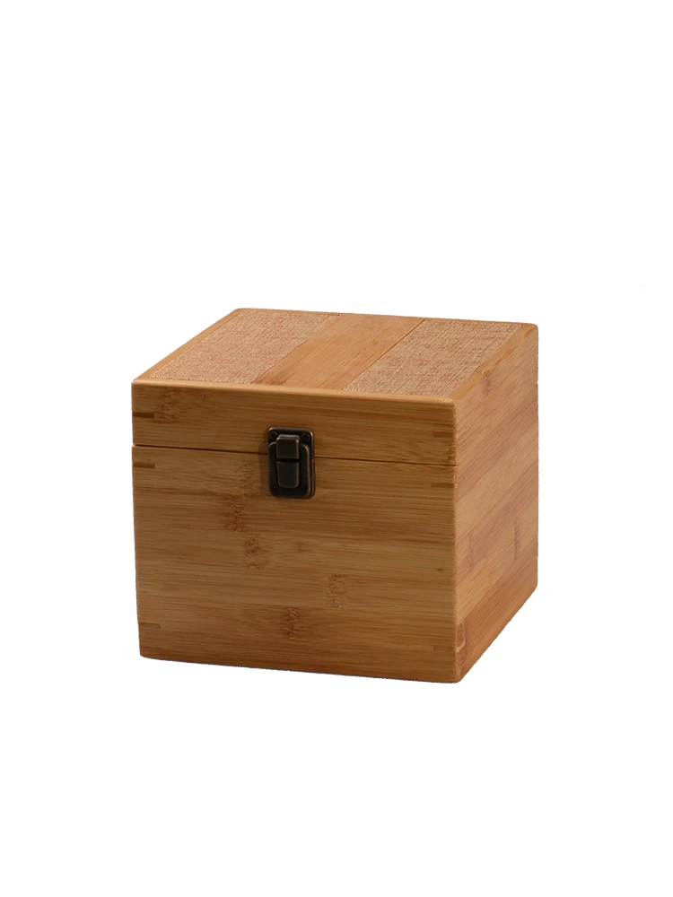 Bamboo Tea Figue Handicraft Article Storage Box, Gift Packing, Luxury Goods, Square, Rectangle 5