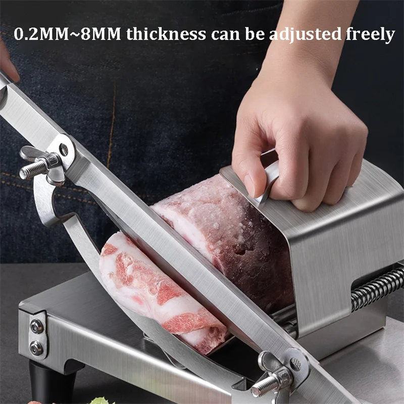 New Commercial Manual Frozen Meat Slicer Bone Cutting Tool Stainless Steel  Minced Lamb Bone Meat Cutter Manual Food Processors - AliExpress