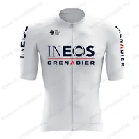 2025 White INEOS Grenadier Team Cycling Jersey Set Men Cycling Clothing Road Bike Shirt Suit Bicycle Bib Shorts MTB Ropa Maillot 2