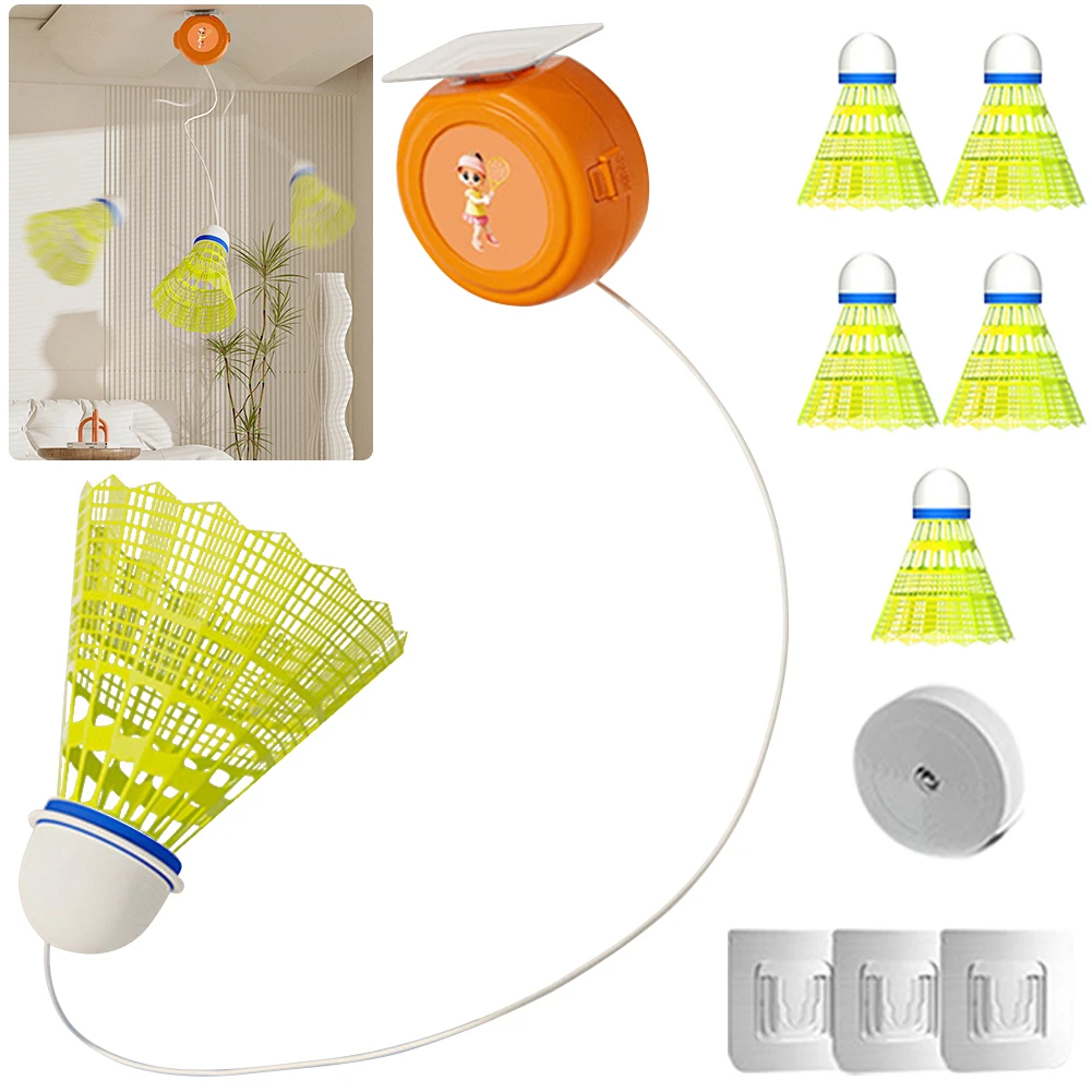 Self Study Badminton Trainer Single-Player Practice Robot Kids Shuttlecock Rebound Professional Stretch Badminton Training Tool badminton trainer